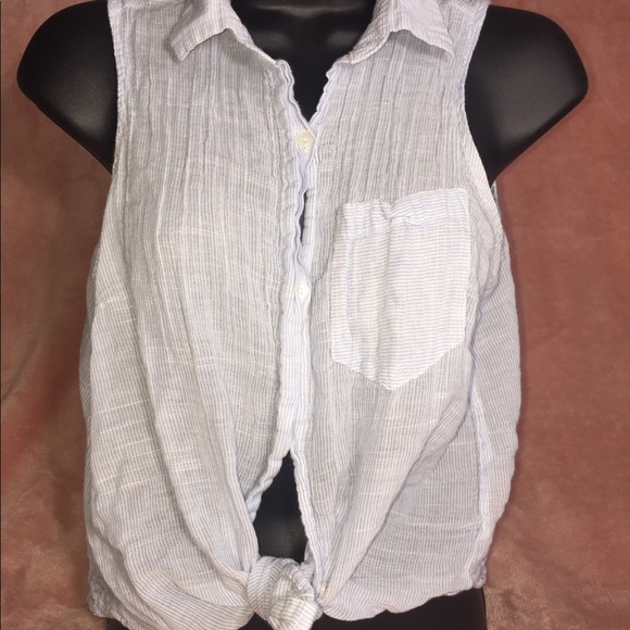 Sheer button down blouse - Picture 1 of 3